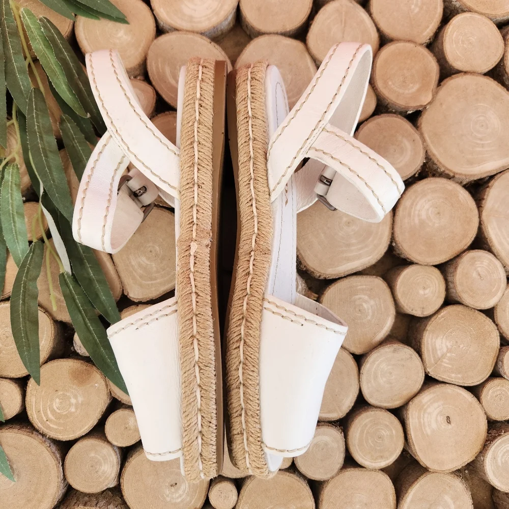 Prada Leather Espadrille Sandal Bianco - Picture 3 of 7